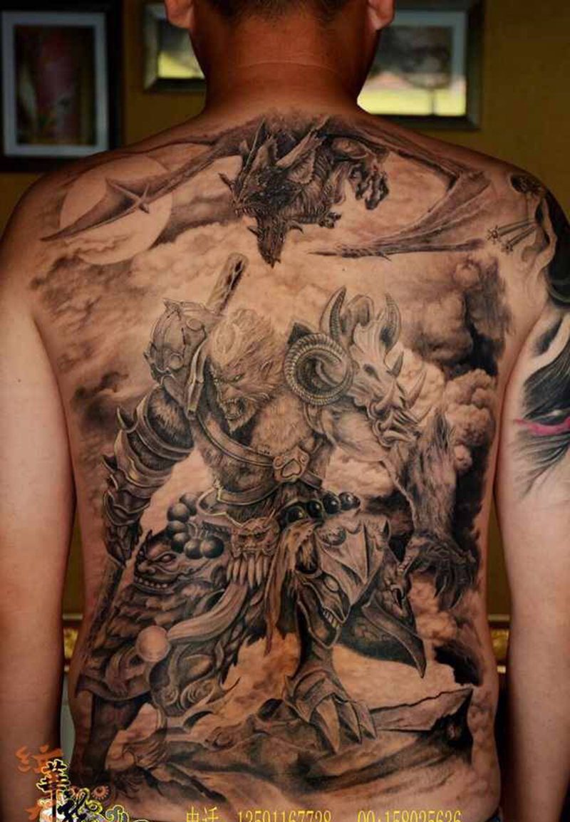 斗战胜佛纹身图片