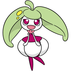 在《宝可梦:剑/盾》中,甜舞妮是由甜竹竹进化而来