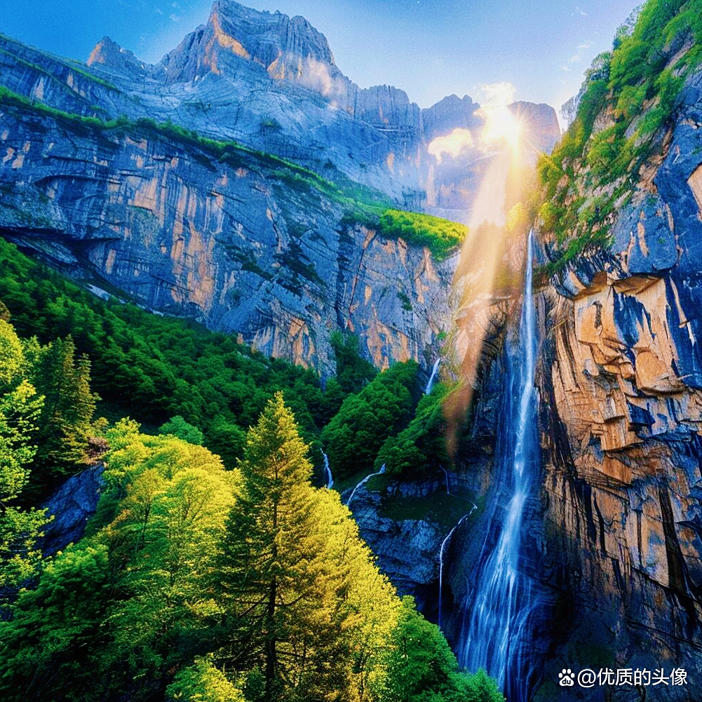 招财风景图片头像