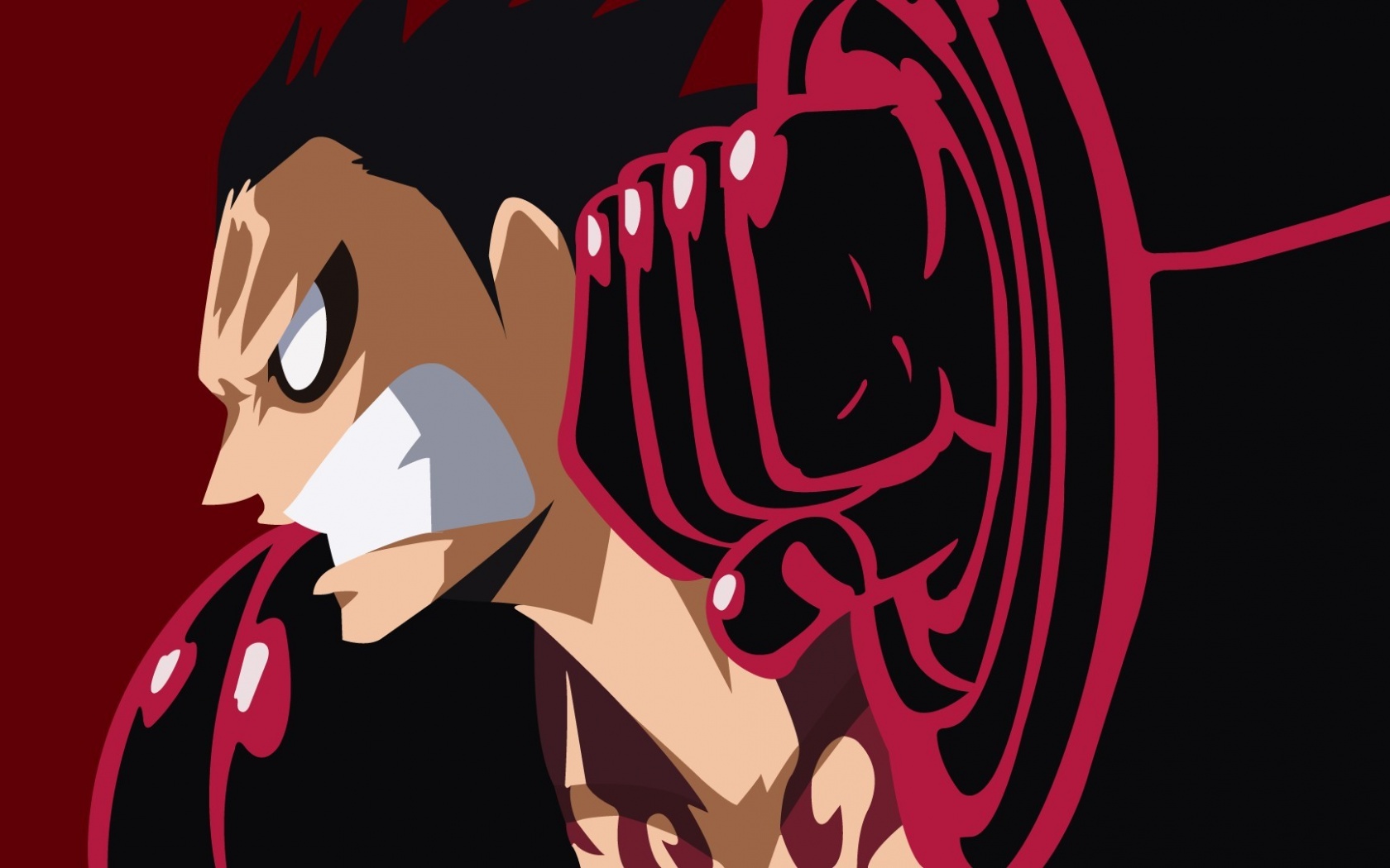 海贼王路飞炫酷霸气图片桌面壁纸高清大图预览1680x1050_卡通动漫下载