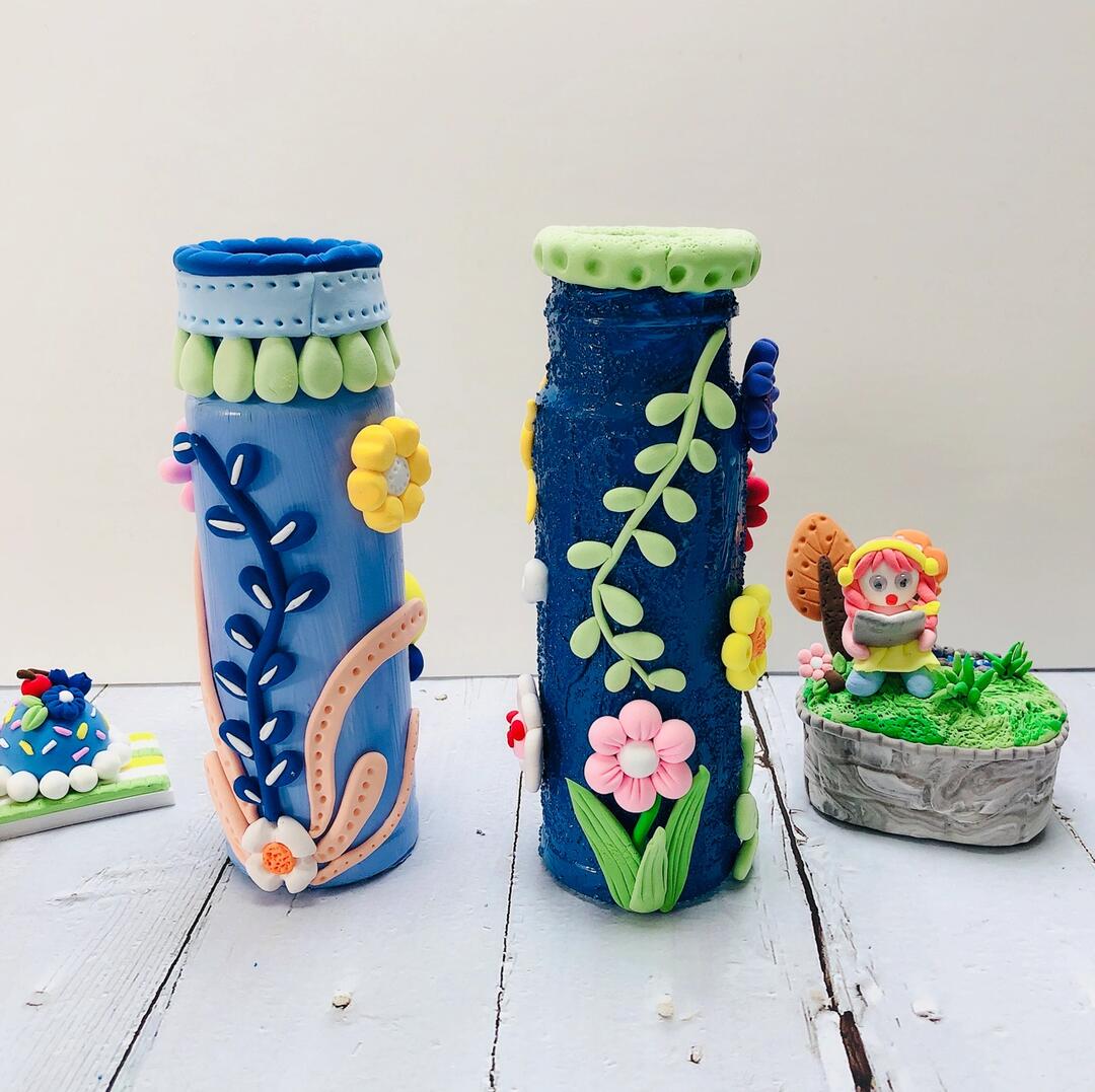 粘土改造玻璃瓶