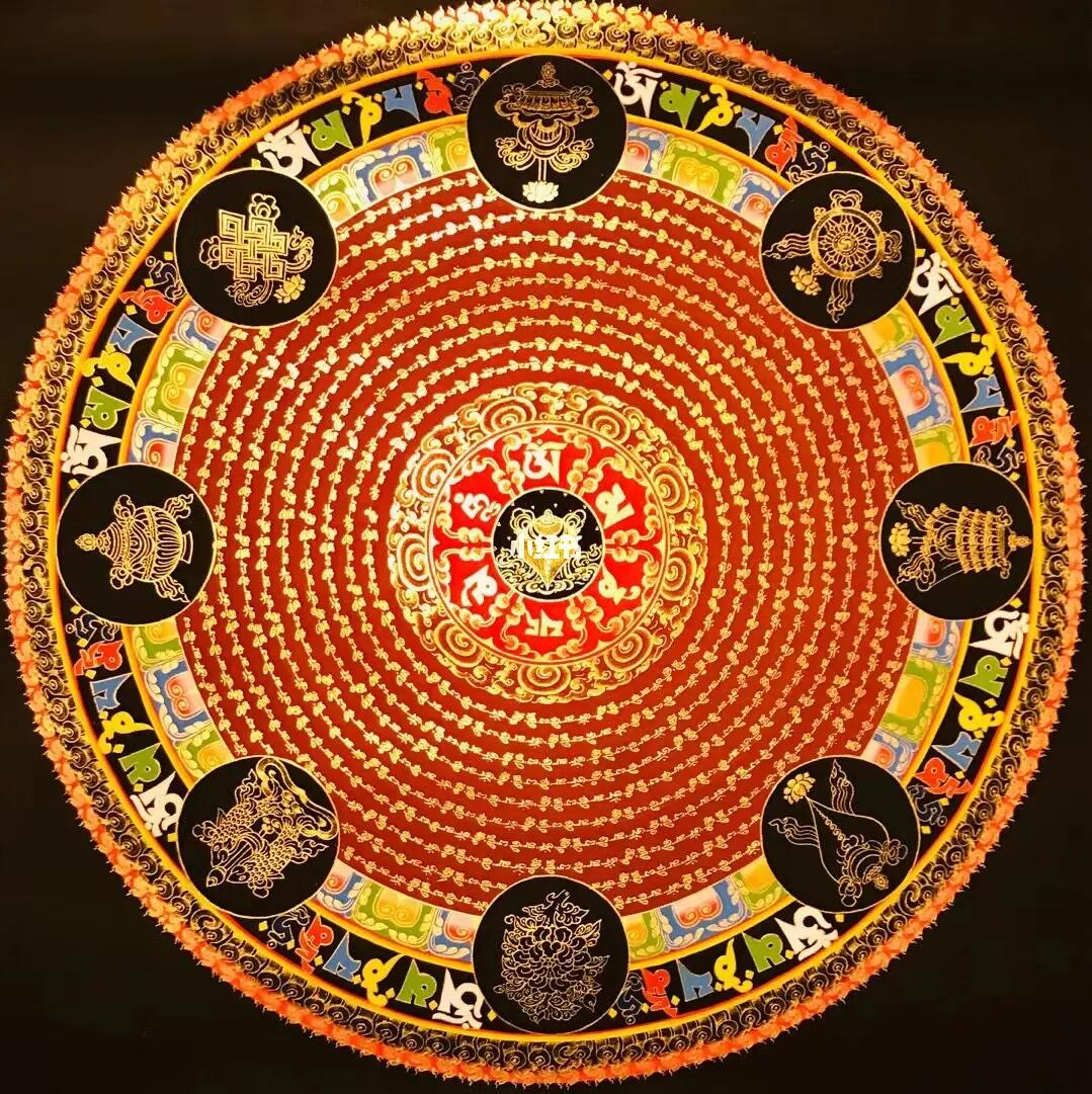 1: 精品咒轮《法螺》佛家八宝咒轮