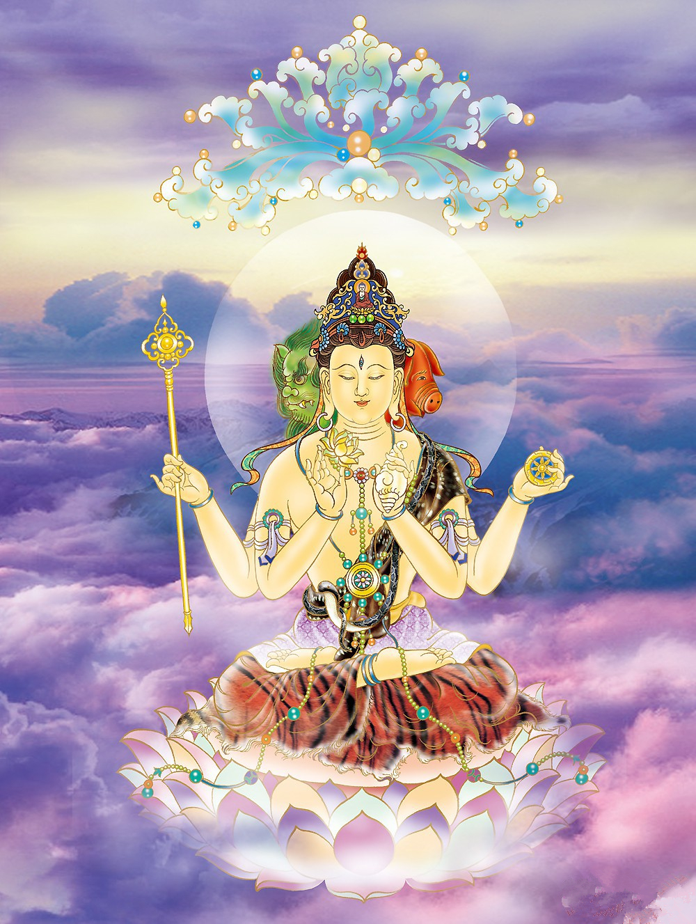 真正观音菩萨图片大全(超级精致的一组观世音菩萨圣像) - 赤虎壹号