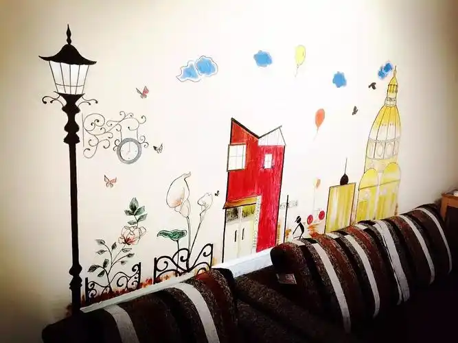 第一个墙画,那时候特激动,哈哈哈哈