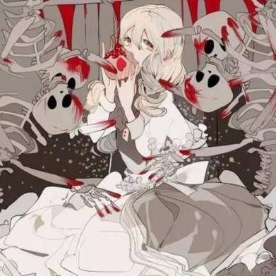 女生动漫二次元头像帅气酷酷的眼睛流血头像