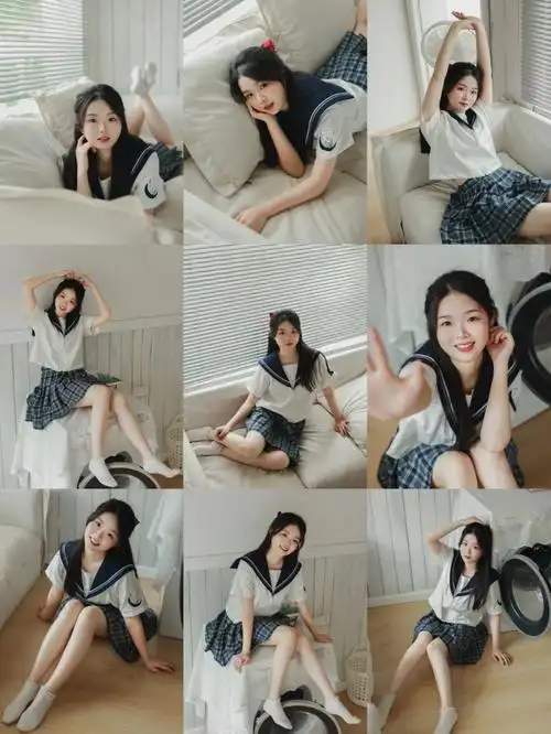 966个室内jk拍照动作谁不想拥有日系女友呢