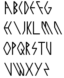 跪求exo字体26个字母图片,就是内个特别像菱形的字体,最好有大一点的