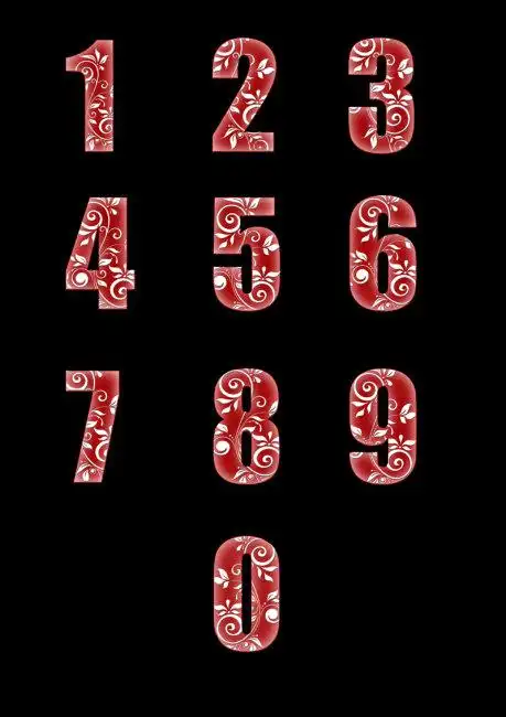 艺术字 > 花纹数字设计1234567890 花纹 数字 3d 字 效果 字体 设计