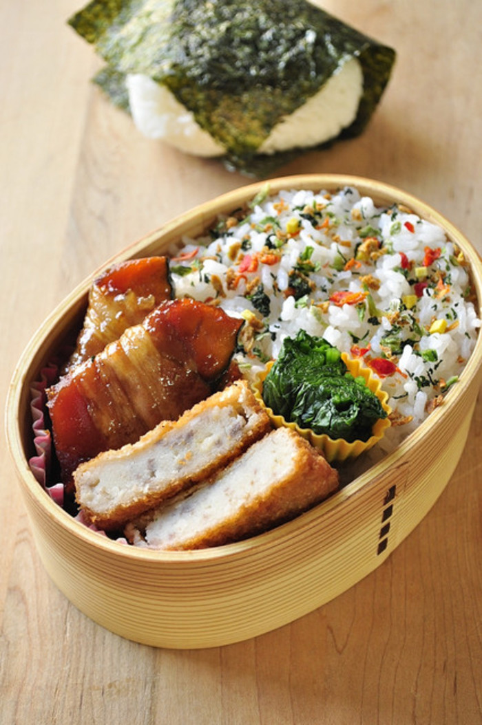 日式和风猪扒便当