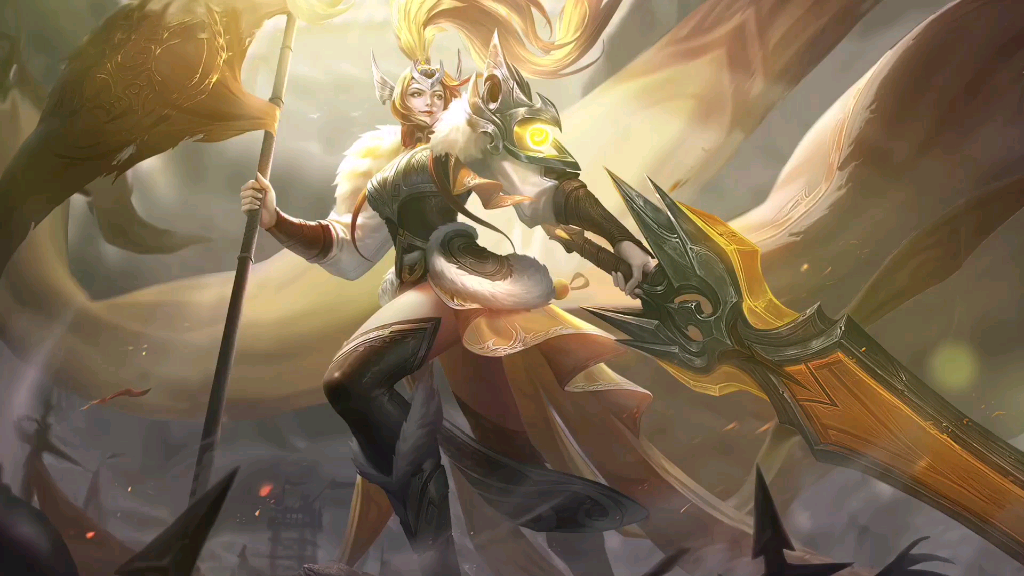 王者荣耀花木兰冠军飞将动态壁纸