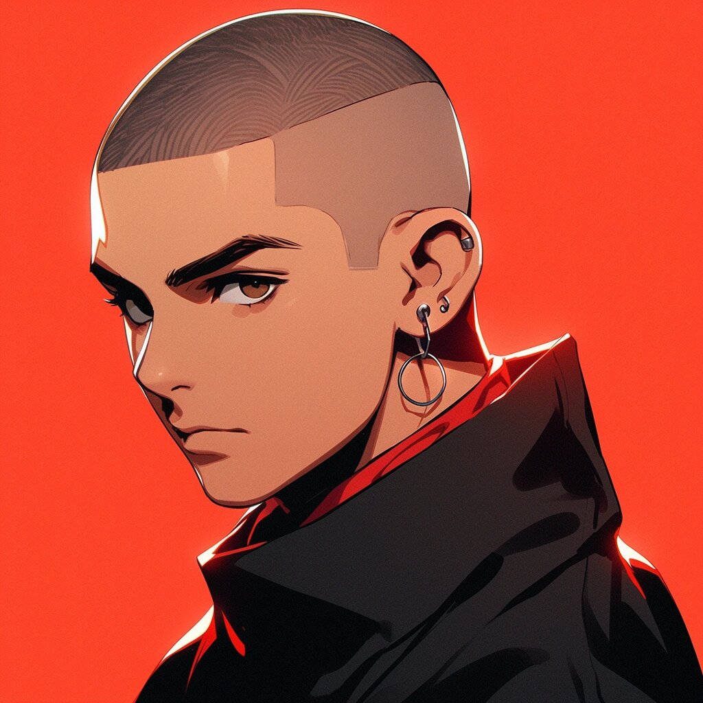 【盯】midjourney动漫风男头 响应粉丝要求加更一期寸头男生