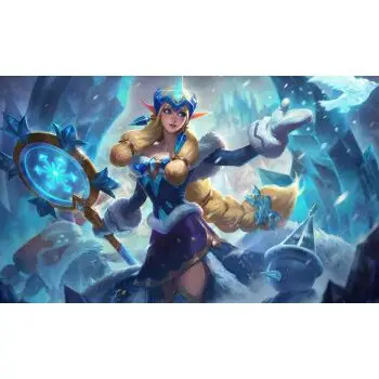 lol海报壁纸 游戏动漫周边贴纸宿舍房间大墙纸墙贴定制 冬境仙灵