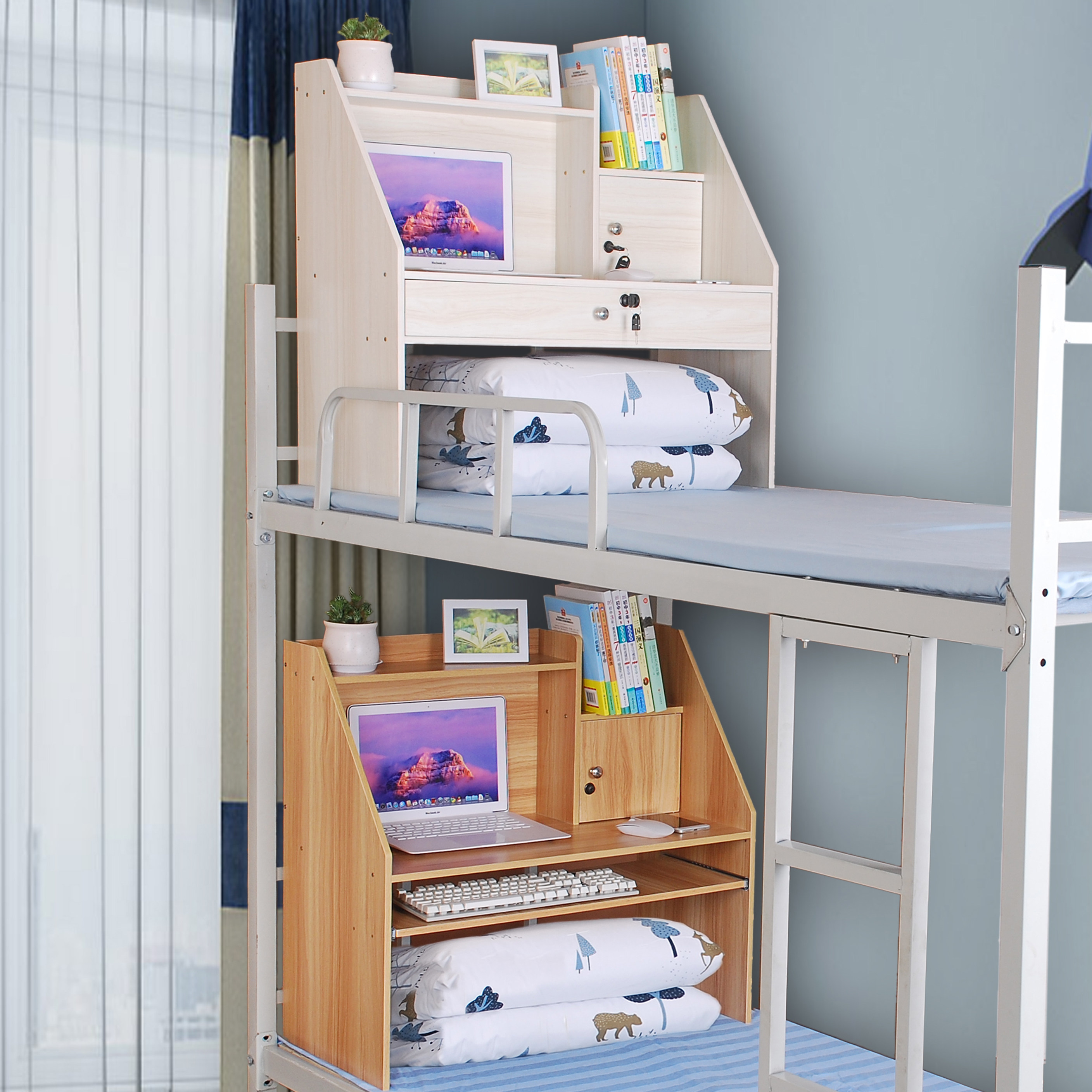 床上电脑桌书桌笔记本大学生宿舍上铺家用懒人寝室电脑桌