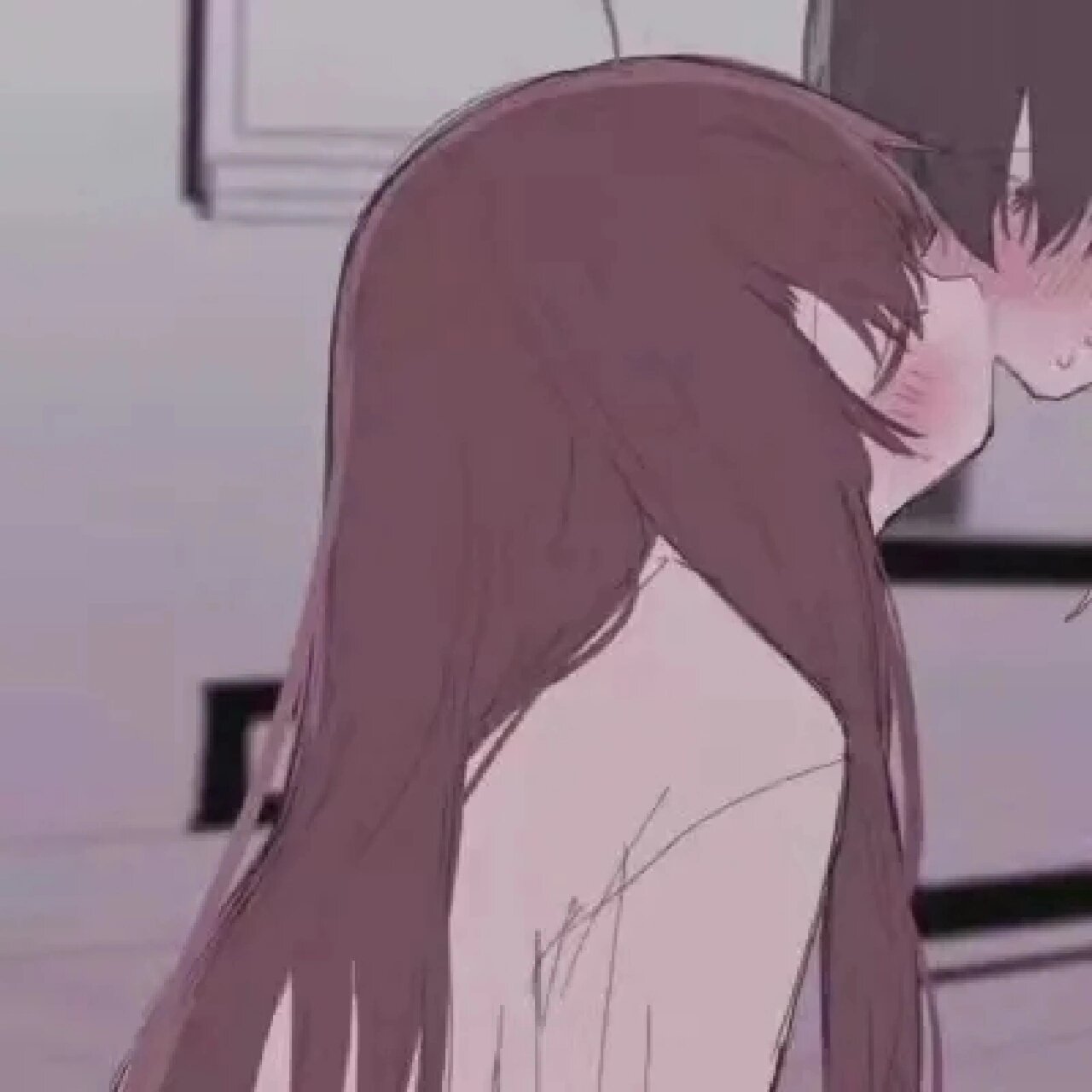 又甜又污情侣头像 亲密情头,满足占有欲