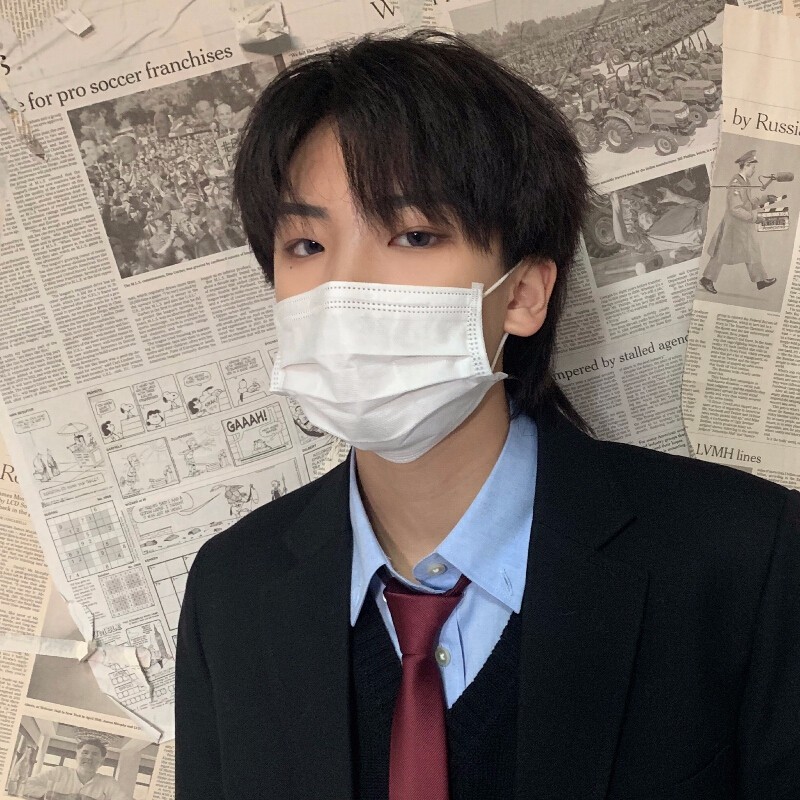 假发男短发韩版帅气男士狼尾头发型蓬松自然学生全头套浅棕色发网小