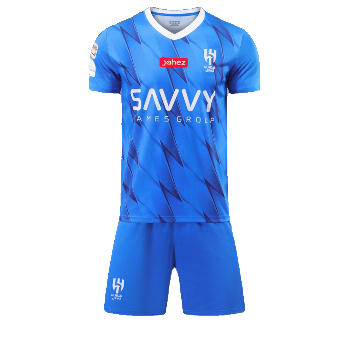 2324新款内马尔球衣沙特利雅得新月足球服套装男定制比赛训练队服