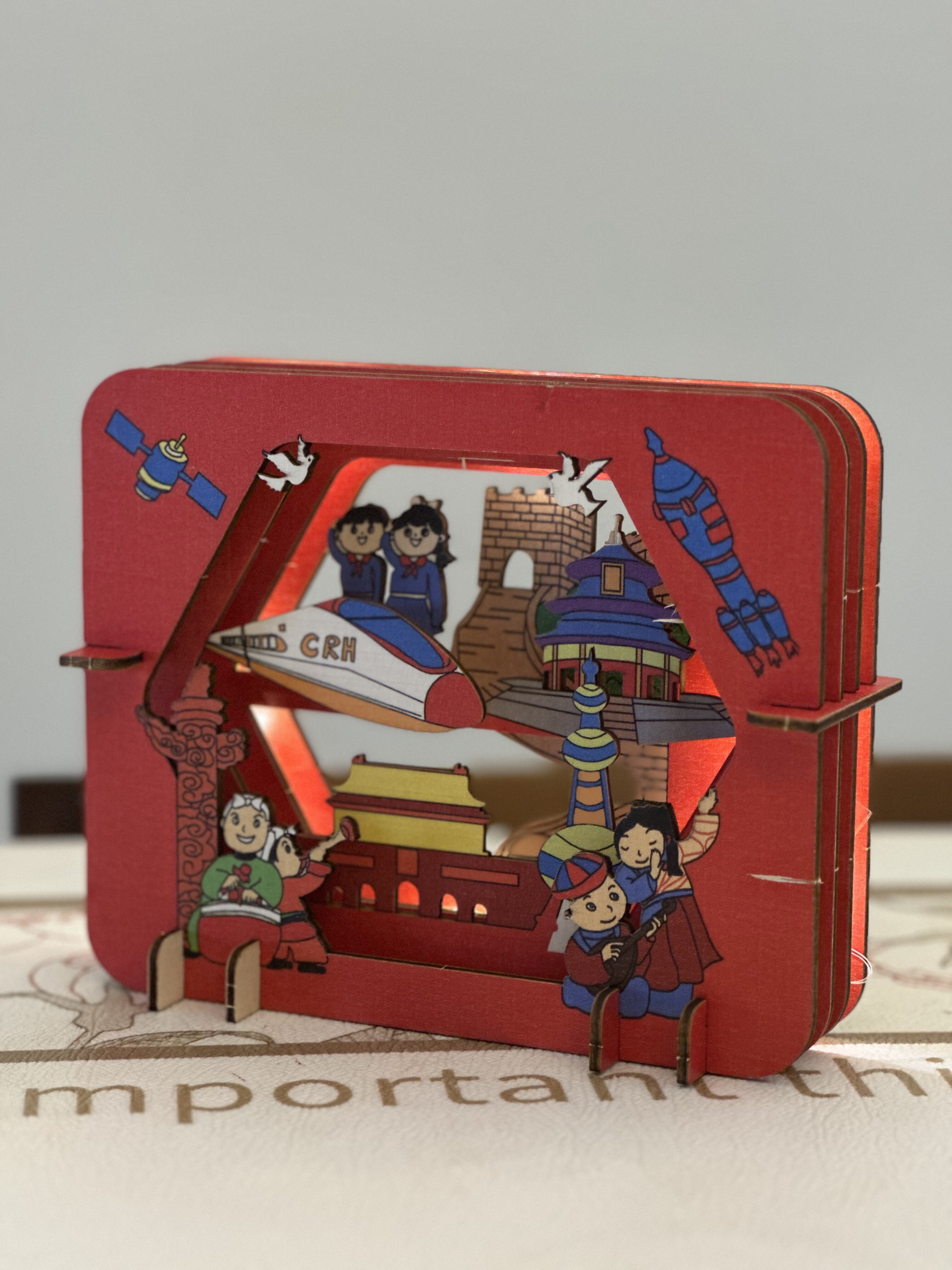 建军节手工diy摆件红色爱国主题社区活动制作材料包儿童涂色作品