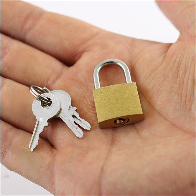 防盗小铜挂锁 小锁头直开小锁袖珍小锁子机箱锁信箱报箱锁 箱包锁