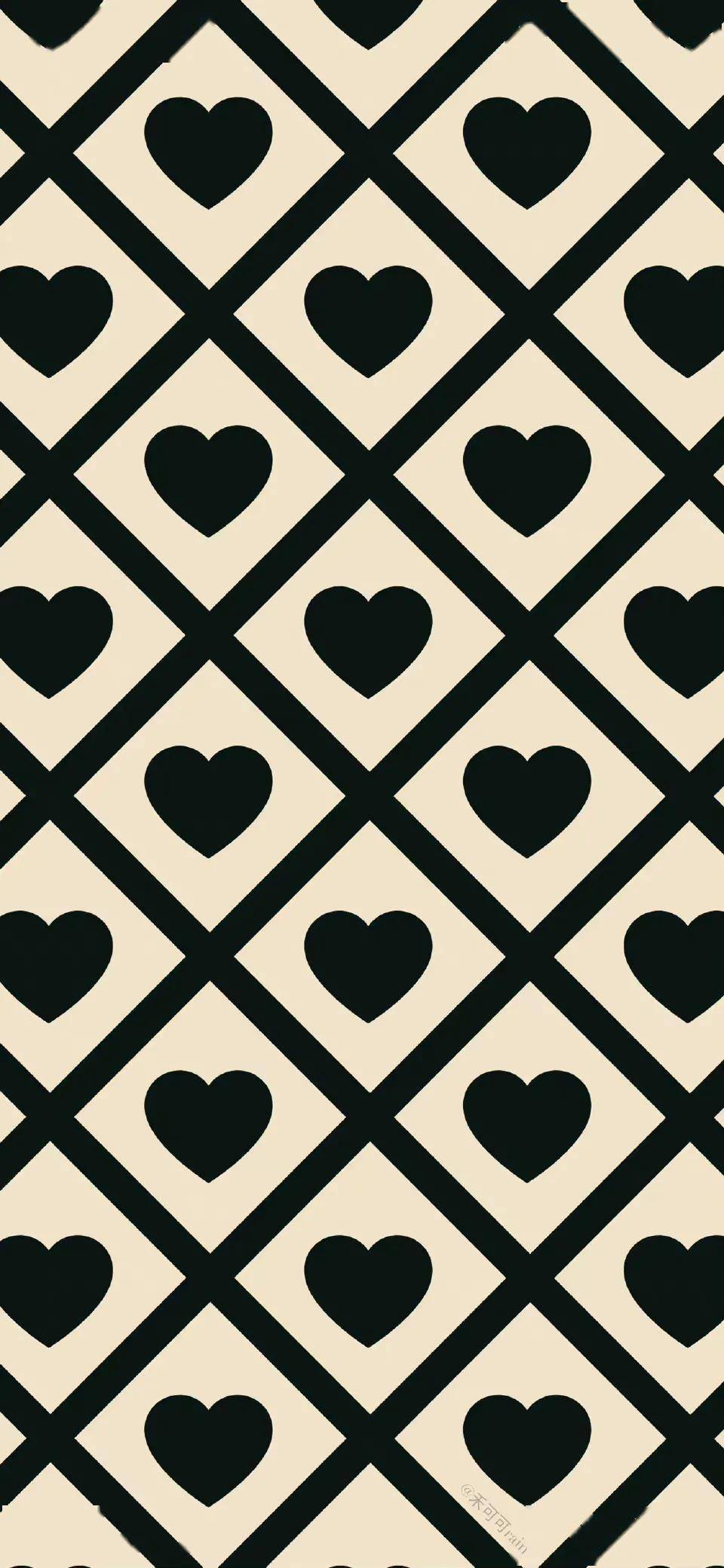 复古风黑白格子壁纸_壁纸_格子