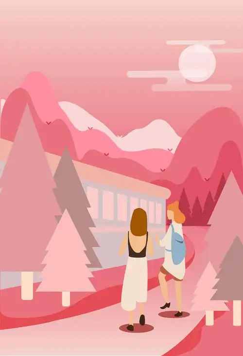 扁平化插画练习