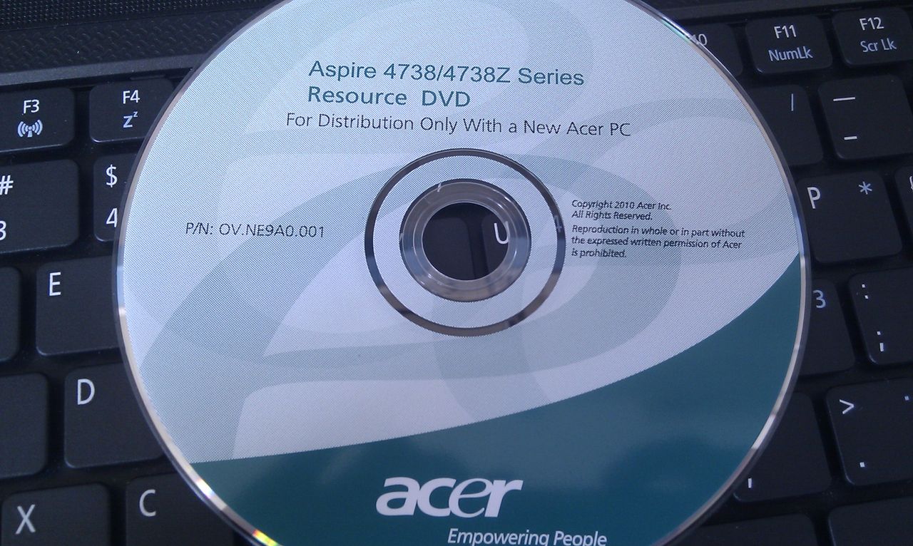 宏基4738g 绿色光碟