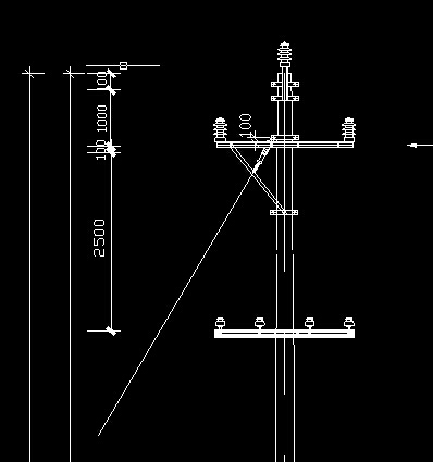 请问10kv与380v线路同电杆敷设是如何布置的.