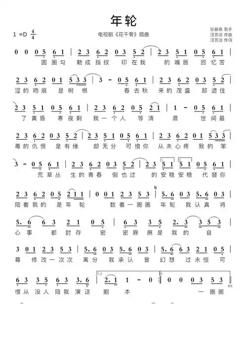 年轮简谱视唱第1页