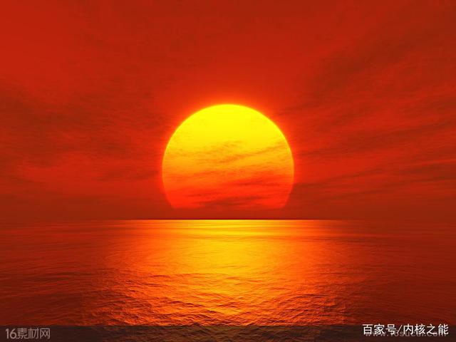 初升的太阳美丽宏伟