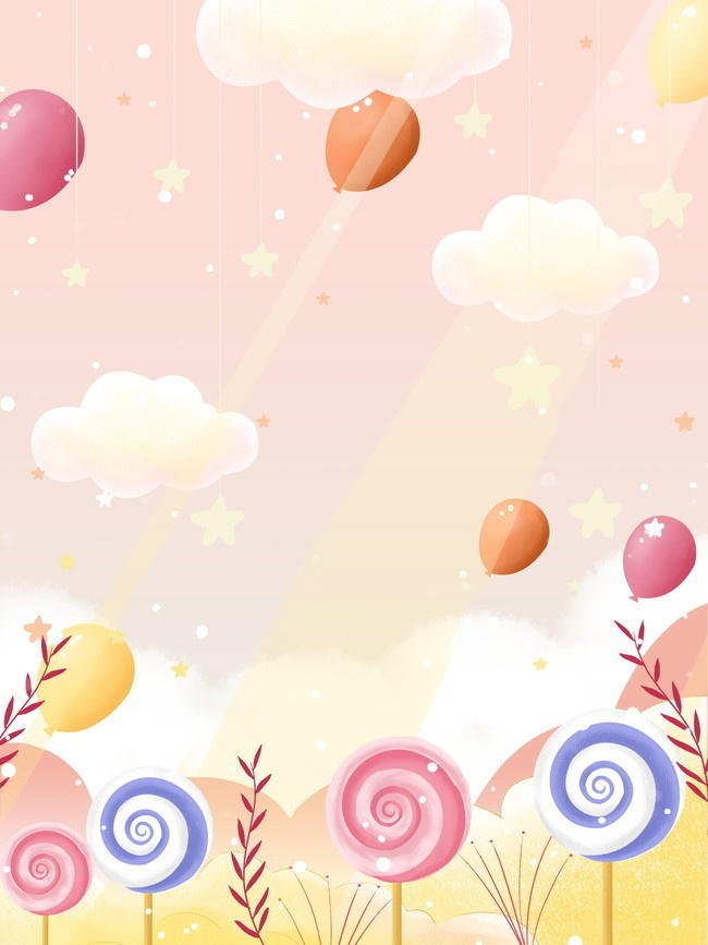 卡通儿童节海报背景设计素材