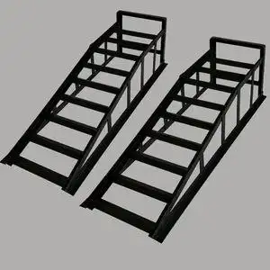 汽车维修保养坡道板底盘抬高保养换机油斜坡爬架坡道架常规款单只