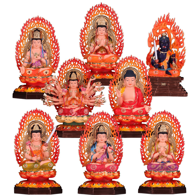 守护神八大菩萨佛像十二生肖不动明王王大如来树脂摆件