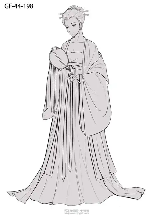 怎样画古装衣服步骤轻知识计划古风服饰搭配简笔画古风类服饰剪裁设计