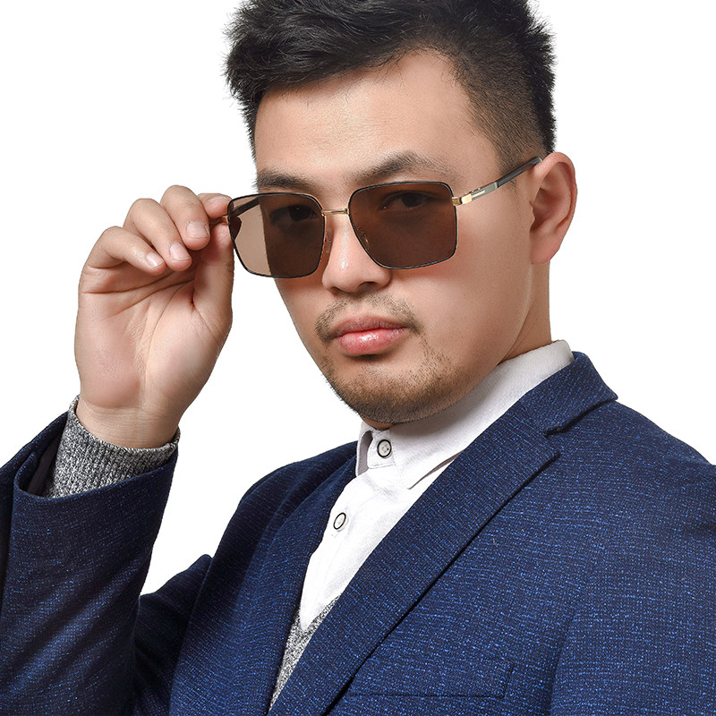 水晶眼镜男款爸爸墨镜中老年水晶石太阳镜护目遮阳太阳眼镜