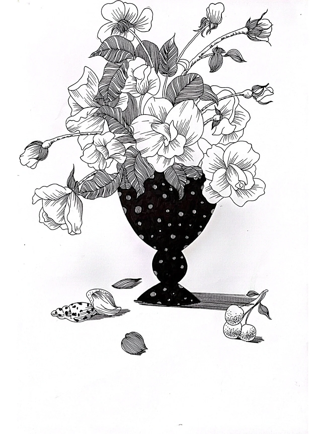 速写写生  #素描画  #静物速写  #速写  #黑白线描  #黑白装饰画