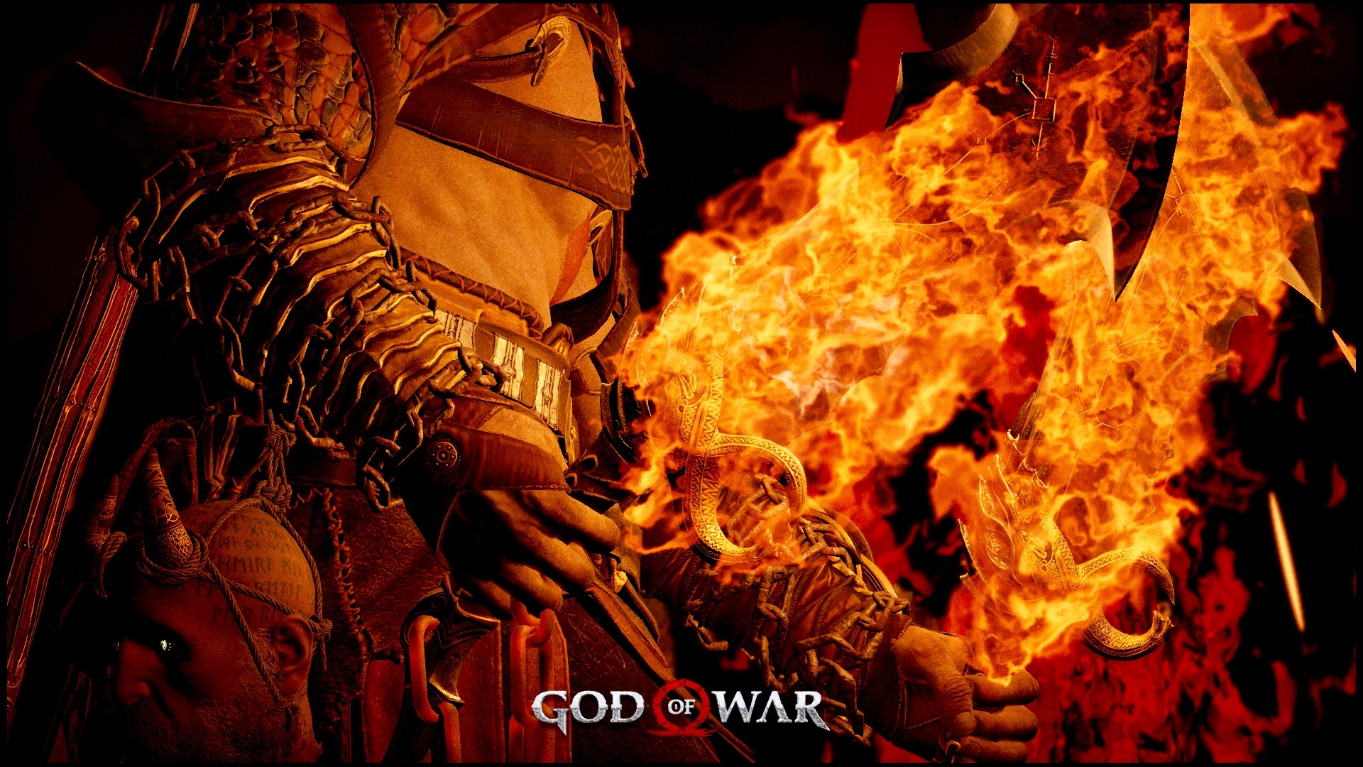 壁纸时间到 战神4硬汉奎托斯写真集