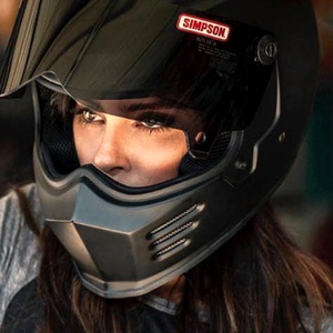 simpson 辛普森摩托车骑行复古头盔男哈雷m30个性化四季全盔 毒液