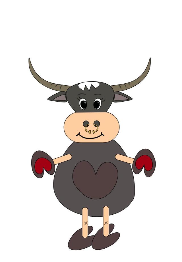 牛卡通图案—大水牛