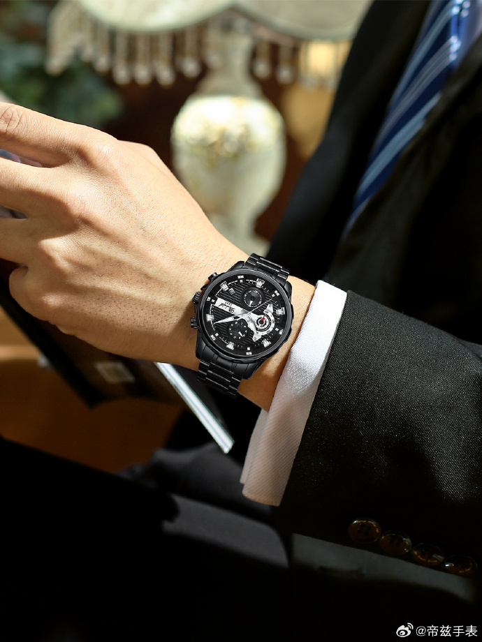 帝兹手表##钢带手表##男士手表##新机械手表