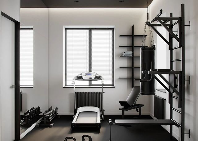 现代风四居健身房装修效果图