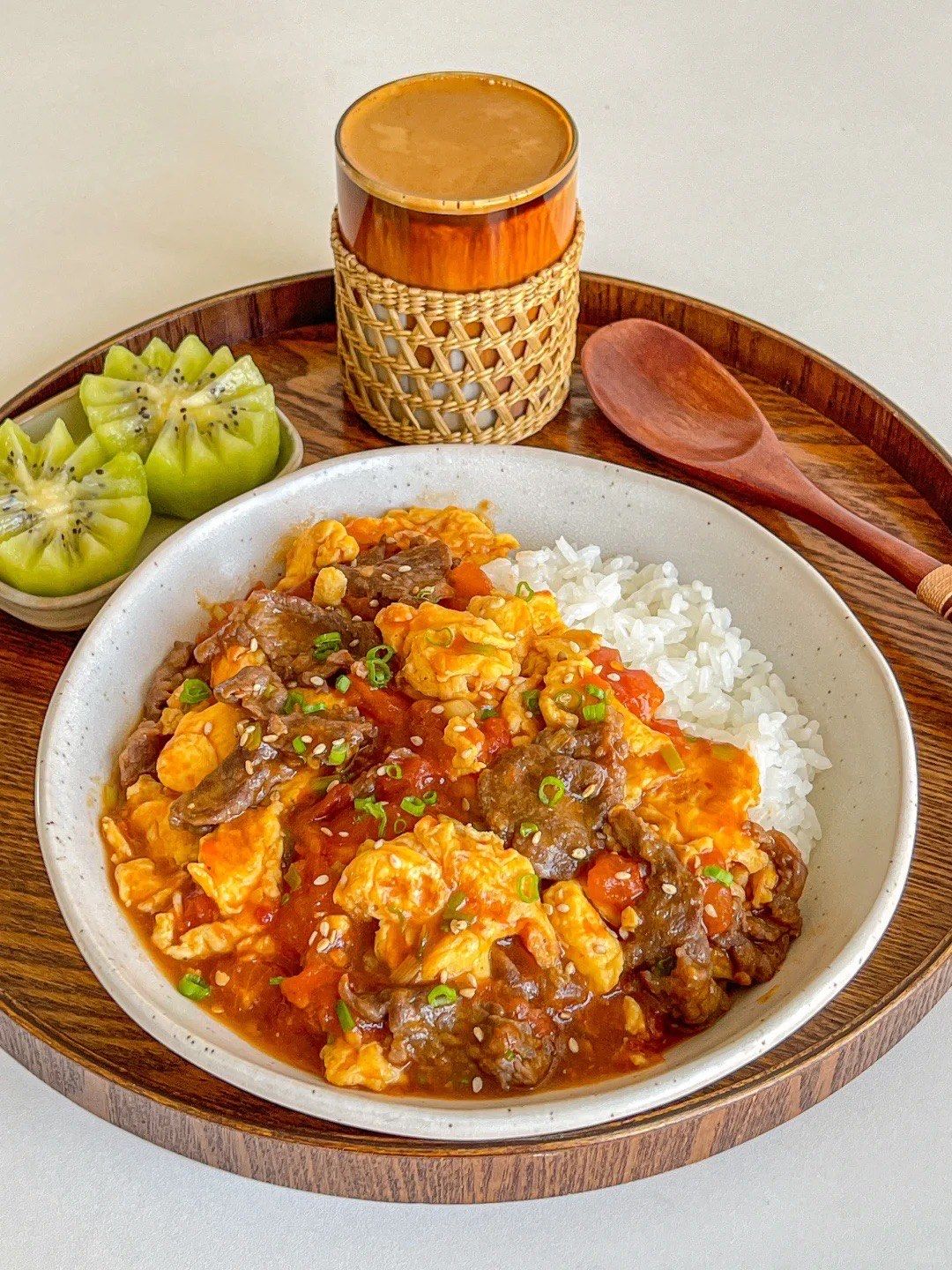 谁懂啊‼️番茄滑蛋牛肉盖米饭🍚🍅