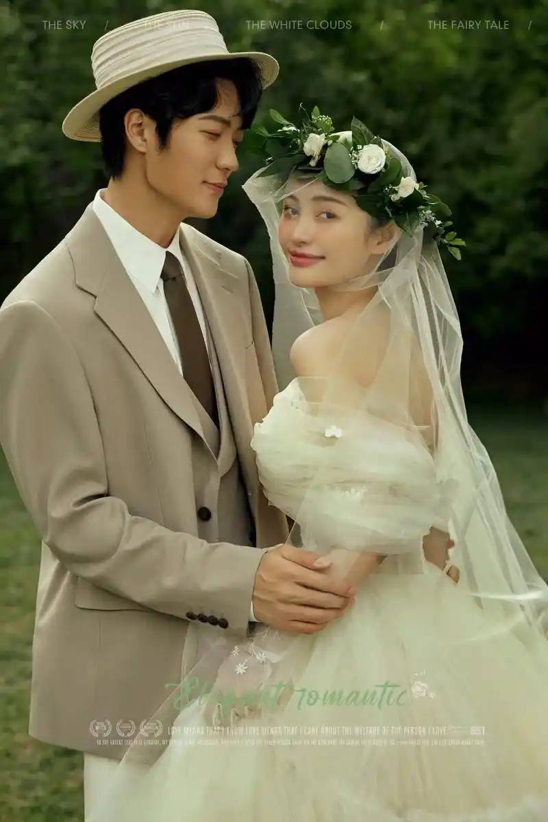 美到心动的神仙森系婚纱照 95真的太戳我.午后微风不燥 91 - 抖音