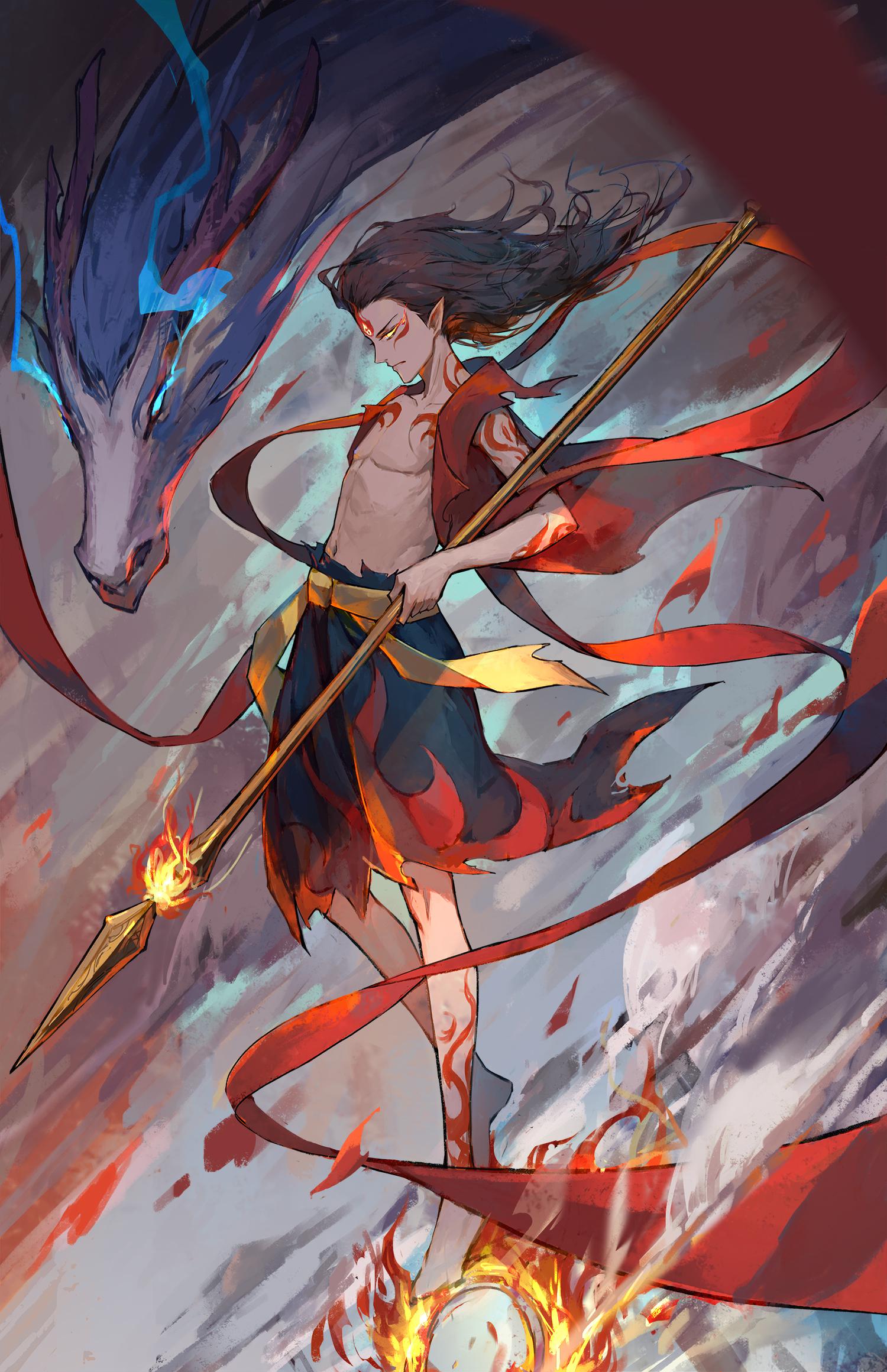 哪吒插画图片壁纸