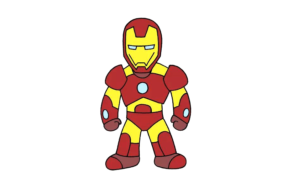 如何一步一步画钢铁侠