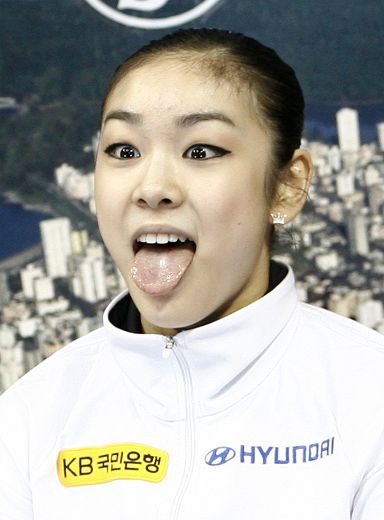 图文四大洲赛女单自由滑金妍儿吐舌怪表情