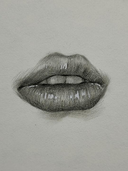 素描如何画嘴唇