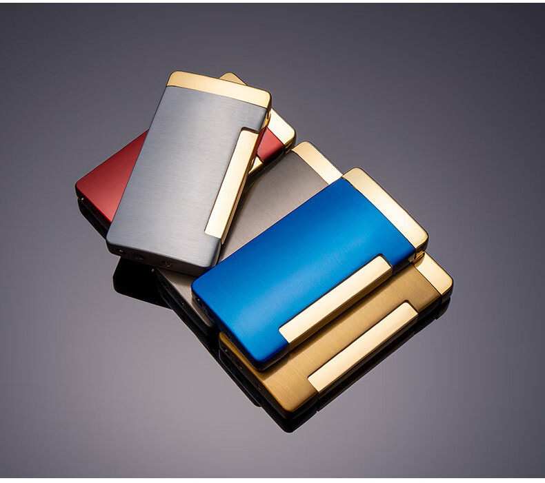 高档进口轻奢wd870创意直冲变色充气防风打火机个性打火机 精品高级高