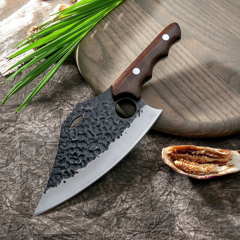 京臣指环鱼刀海鲜杀鱼刀剔骨分割菜刀锋利宰杀鱼割肉切菜削水果刀户外