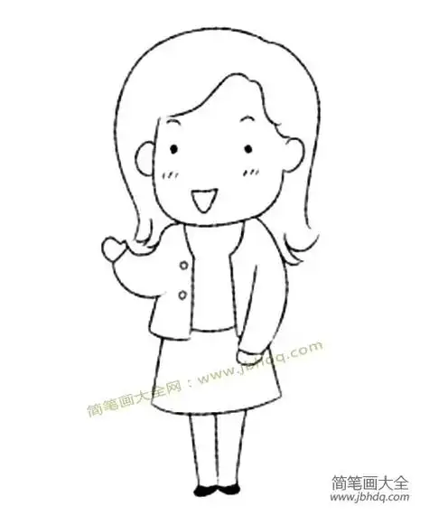 家庭人物的表现 妈妈_家庭人物-简笔画大全