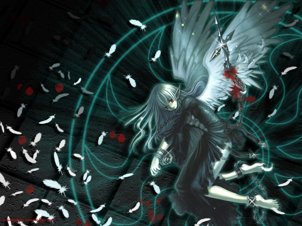 求以前的一张壁纸 有关堕落天使十字架的