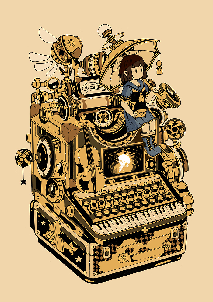 蒸汽朋克插画集7蒸汽街的秘密